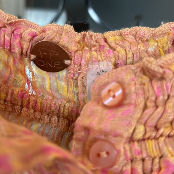 Free People FP One Sammi Floral Romper with adjustable straps. Small NWOT - Picture 6 of 17